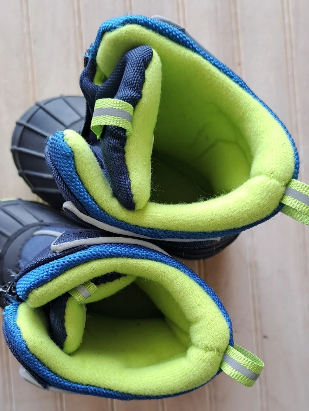 Arctic Shield Insulated Winter Snow Boots Toddler Boys Blue Green Zip Boots